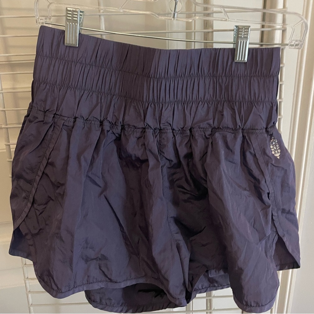 blue purple free people movement shorts